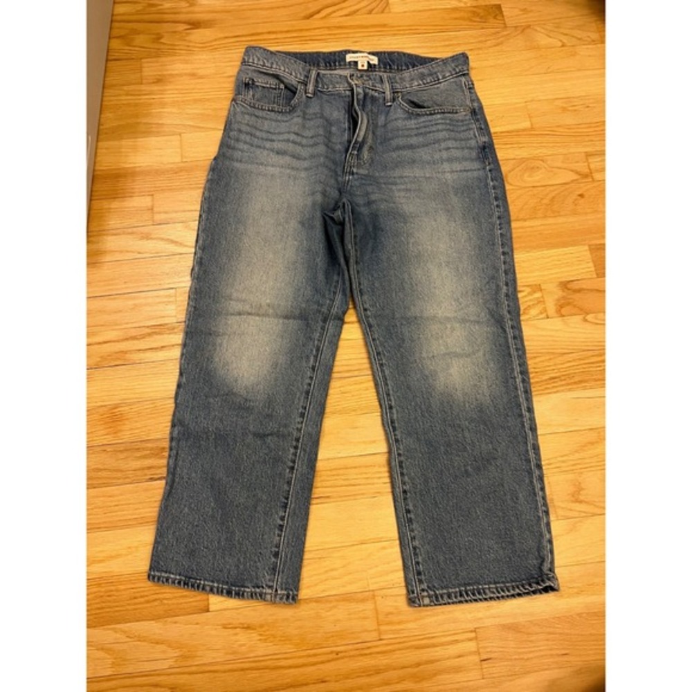 Lucky Brand 90s Loose High Rise Crop Jeans Medium Wash Blue Size 8/29